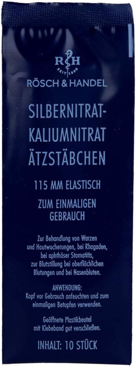 Silbernitrat-Kaliumnitr. Ätzstäb. Ätzstift 10 Stück