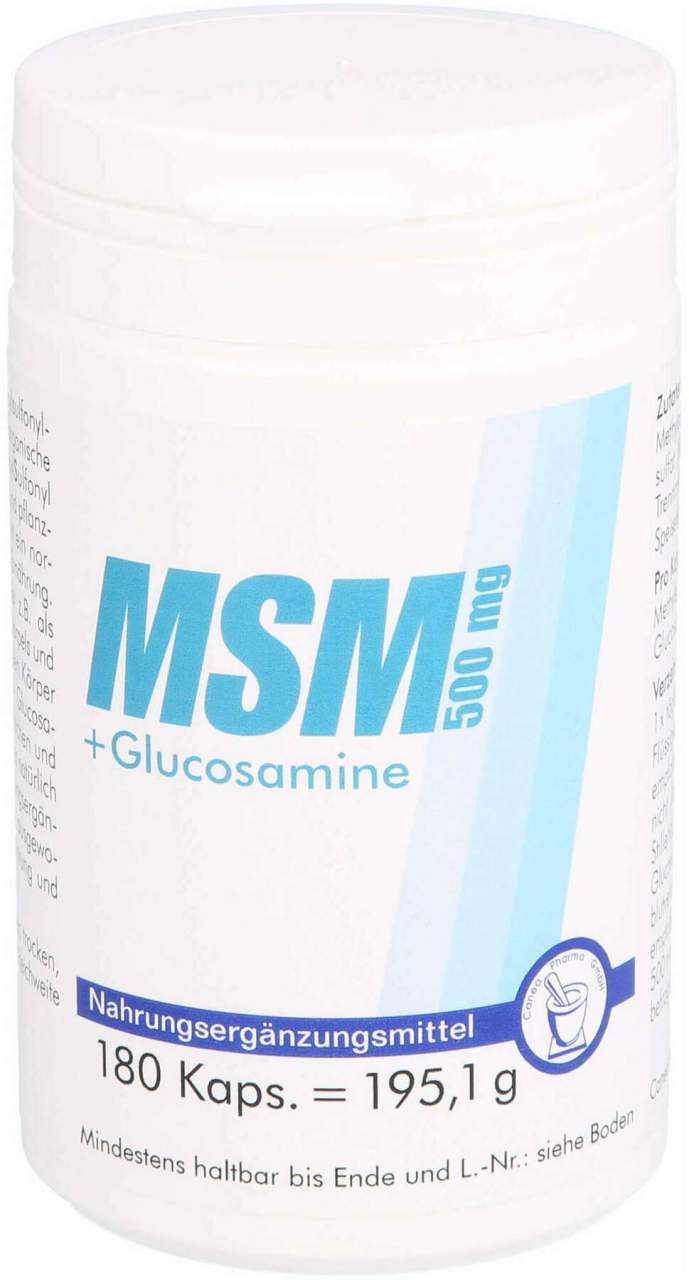 Msm 500 Mg+glucosamine 180 Kapseln