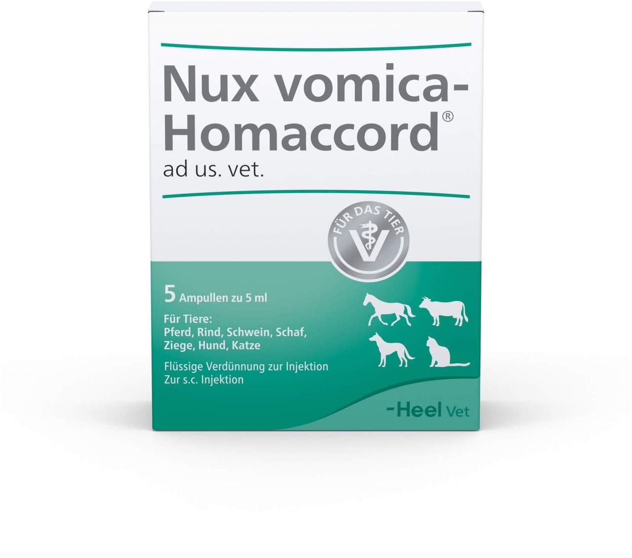 Nux Vomica Homaccord vet. 5 Ampullen