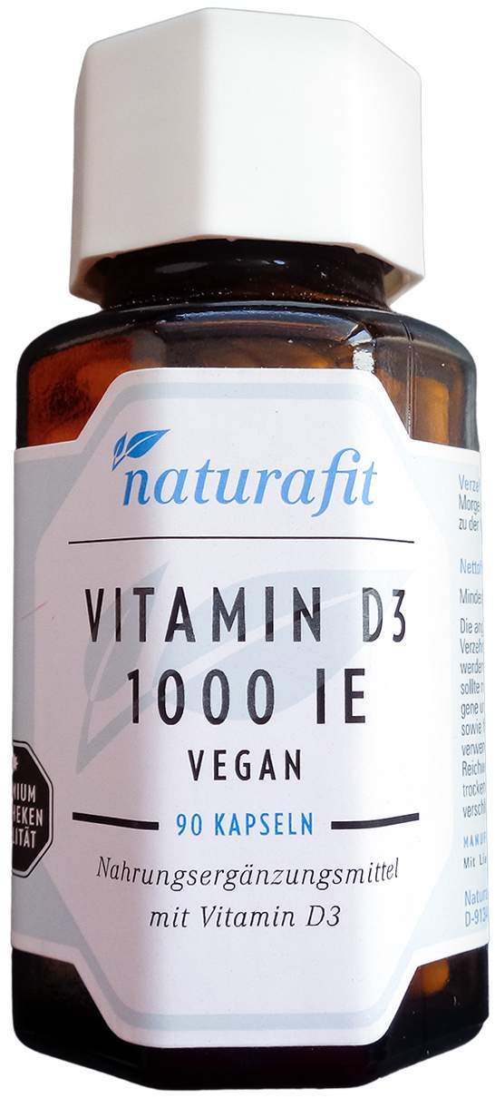 Naturafit Vitamin D3 1.000 I.E. Kapseln 90 Stück