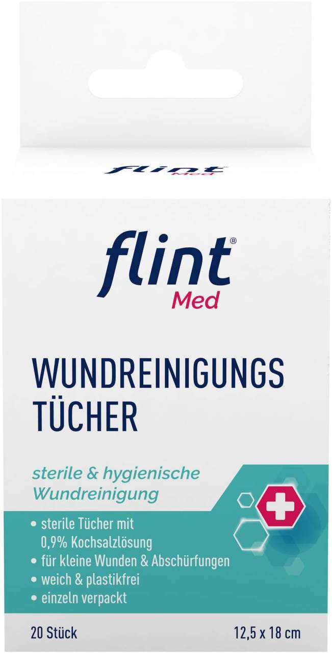 Flint Med Wundreinigungstücher steril 20 Stück