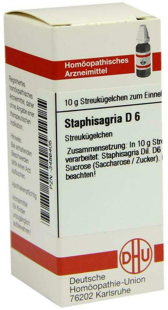 Dhu Staphisagria D6 10 G Globuli