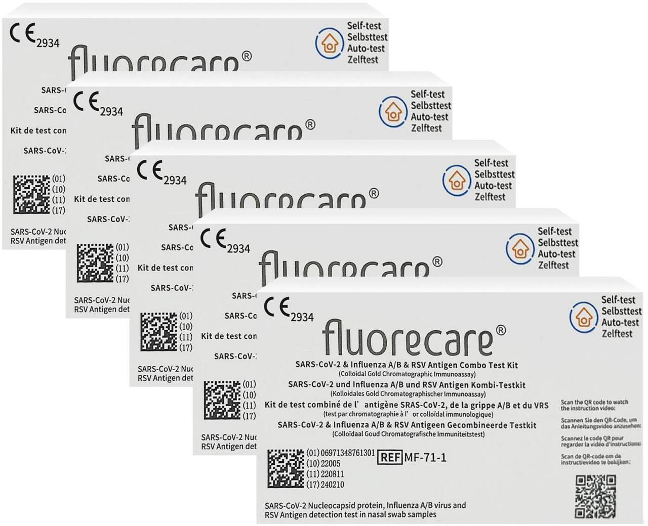 Fluorecare 4in1 Test Covid Antigen 5 x 1 Stück