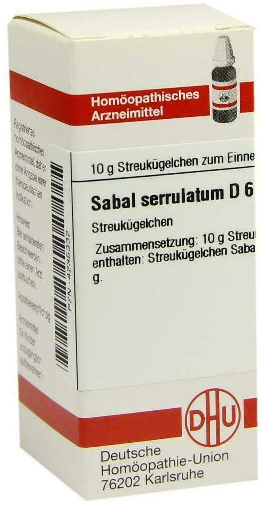 Dhu Sabal Serrululatum D6 10 G Globuli