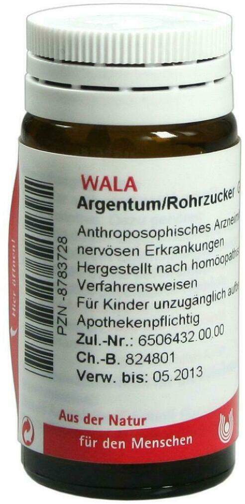 Wala Argentum Rohrzucker 20 G Globuli