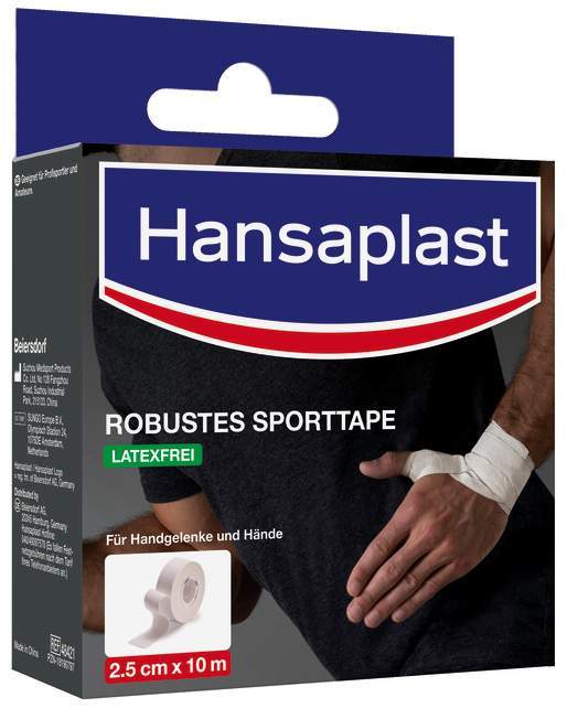 Hansaplast Robustes Sporttape Weiß 2,5 cm X 10 cm
