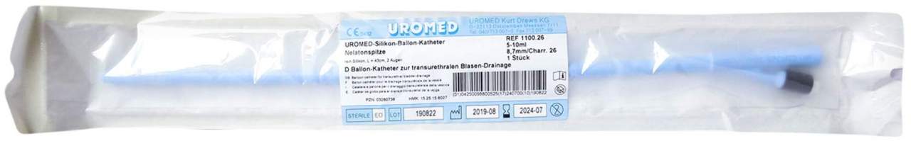 Uromed Ballonkatheter Ch 26 Nelaton Silikon 1100 1 Stk