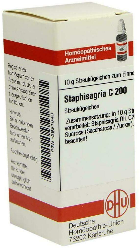 Dhu Staphisagria C200 10 G Globuli