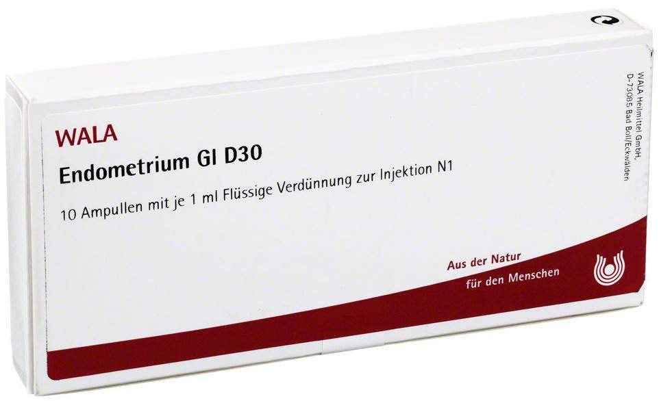 Wala Endometrium Gl D30 10 X 1 ml Ampullen