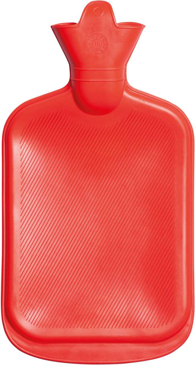 Lifemed Wärmflasche, Fassungsvermögen: 2 l, rot