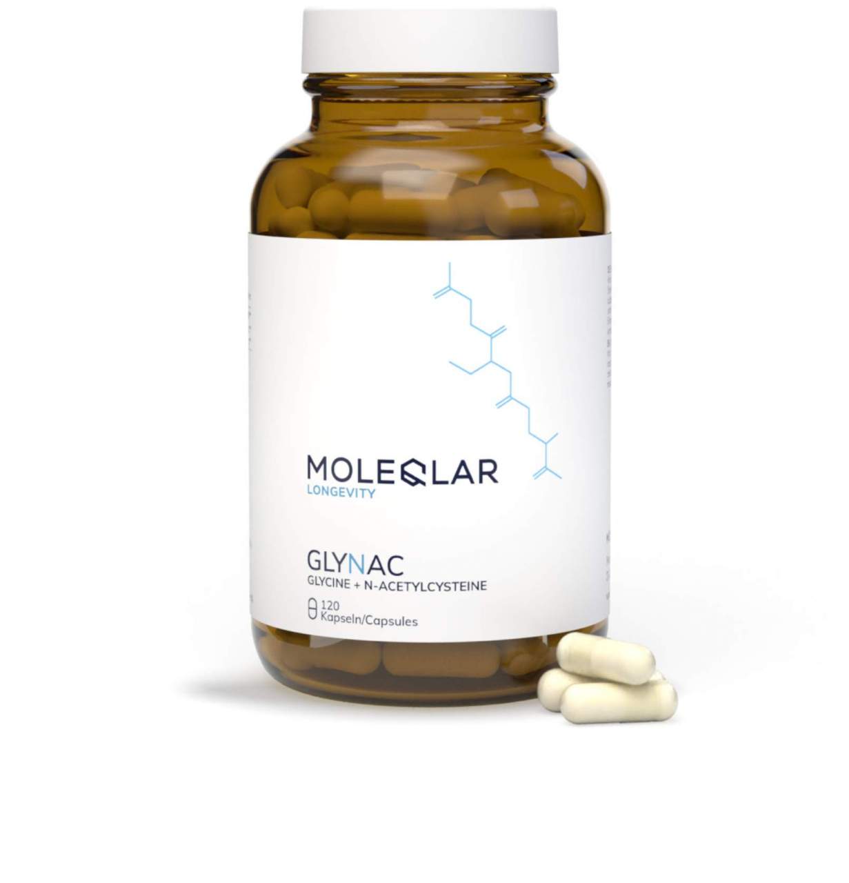 Moleqlar Glynac Glycine & N-Acetylcysteine 120 Kapseln