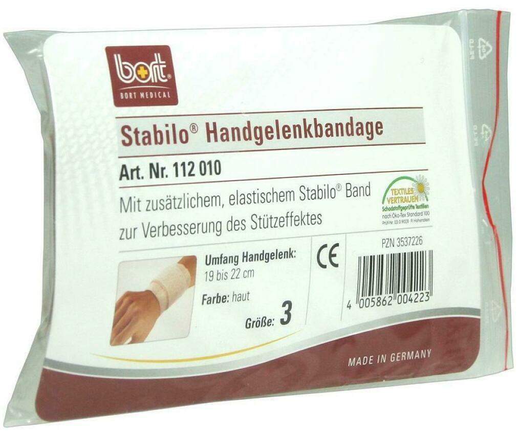 Bort Stabilo Handgelenkbandage Gr.3 Haut