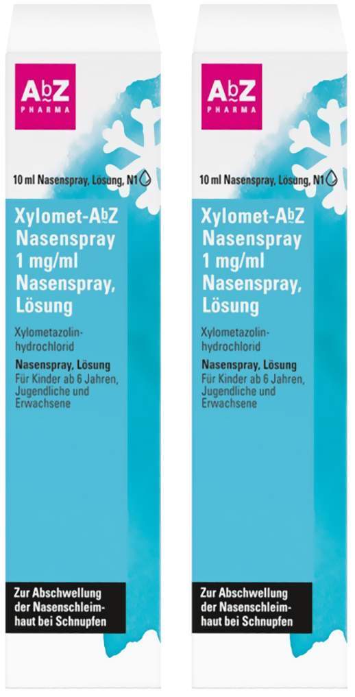 Xylomet AbZ 1 mg je ml Nasenspray 2 x 10 ml