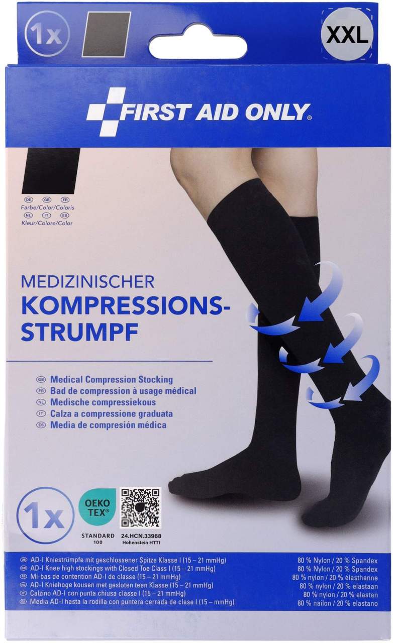 Medizinischer Kompressionsstrumpf, Größe XXL, 1 Paar