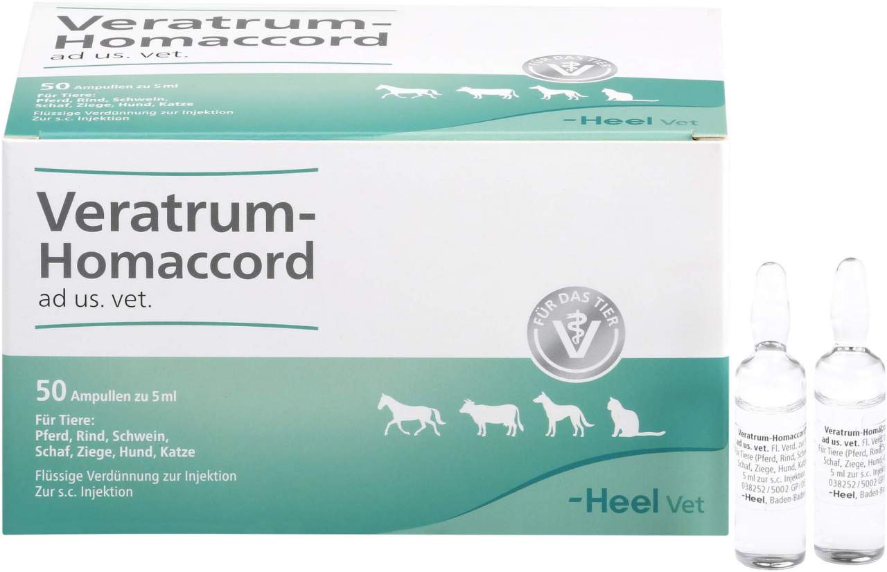 Veratrum Homaccord Ad Us.Vet. 50 Ampullen