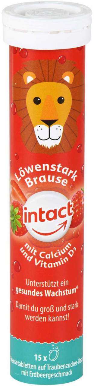 Intact Löwenstark Brausetabletten M.Calcium 15 Stk