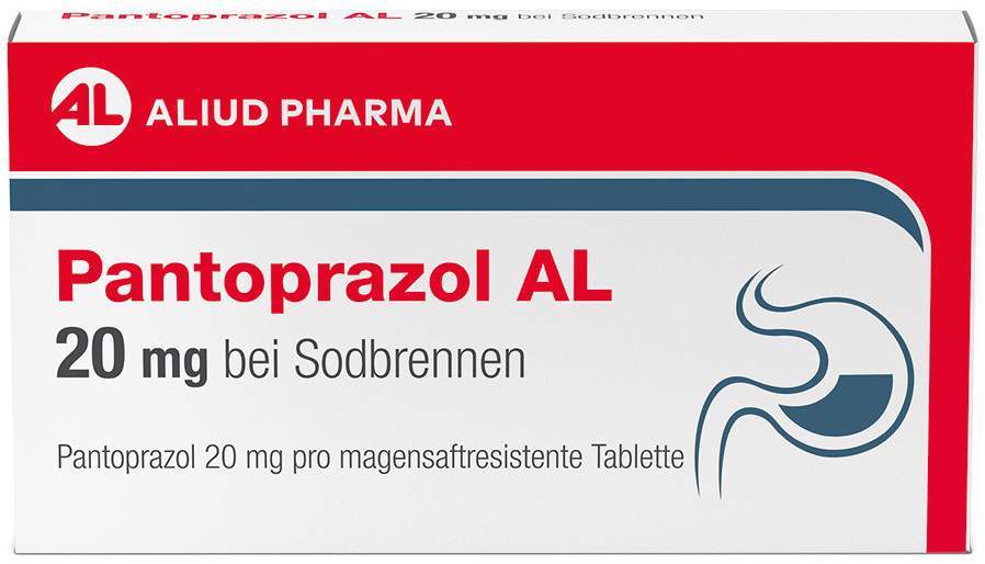 Pantoprazol Al 20 mg bei Sodbrennen 14 magensaftresistente Tabletten