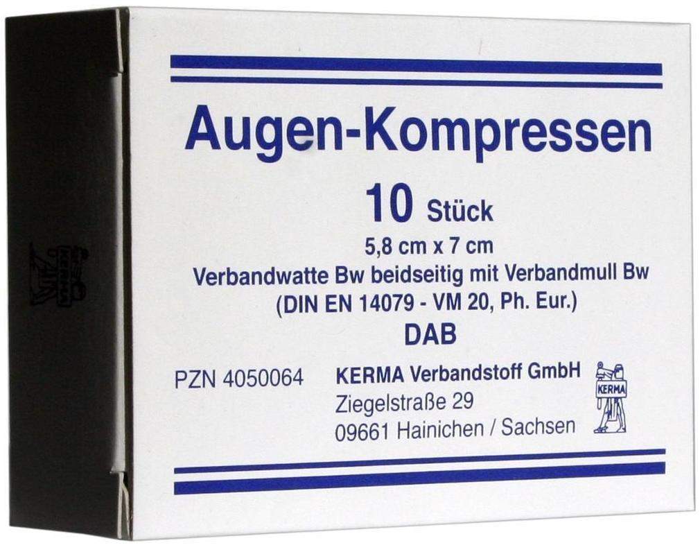 Augenkompressen Unsteril 5,8 X 7 cm 10 Kompressen