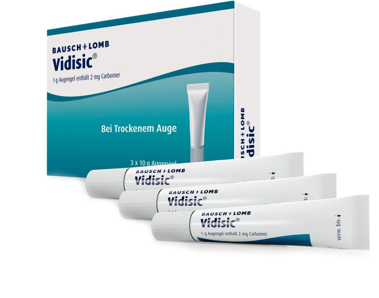 Vidisic 3 x 10 g Augengel