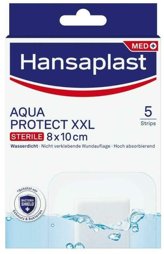 Hansaplast Aqua Protect XXL Pflaster 8 x 10 cm 5 Pflaster
