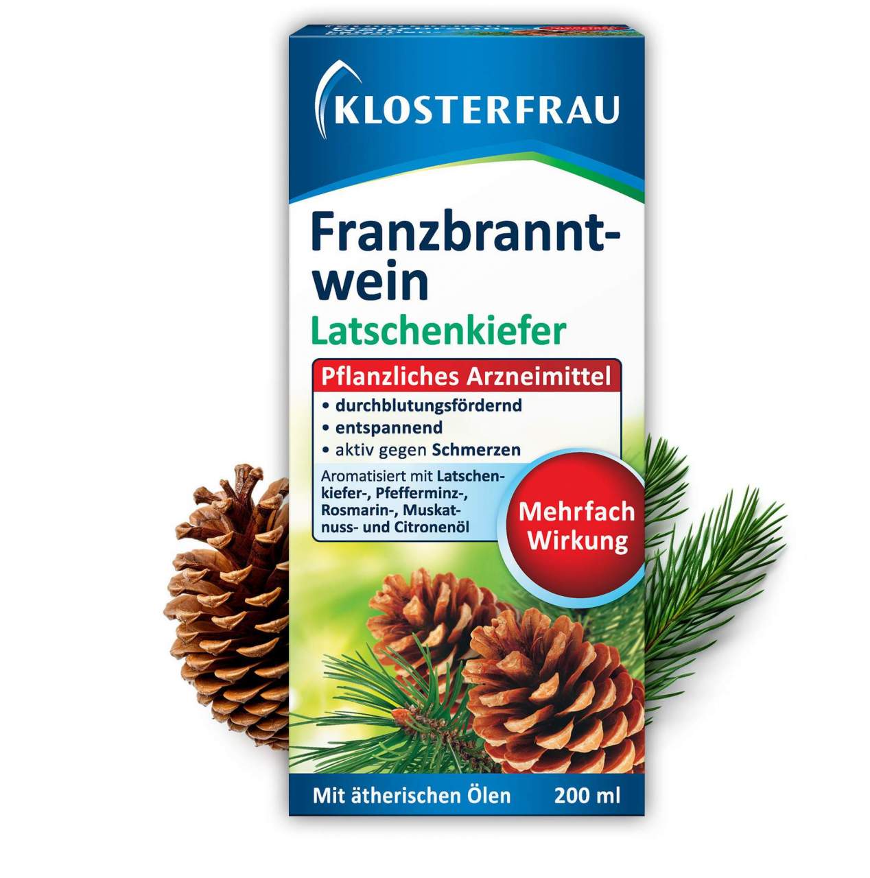 Klosterfrau Franzbranntwein Latschenkiefer Dosierflasche 200 ml