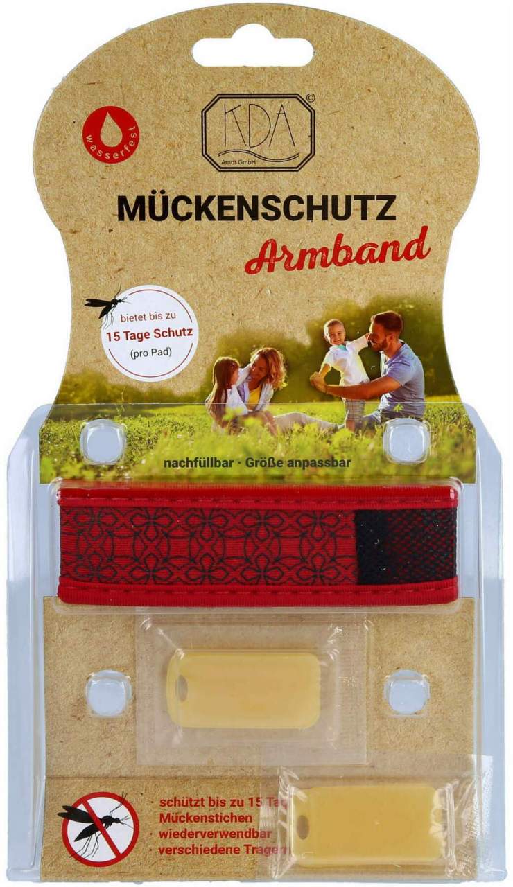 Mückenschutz Armband Rot Kda 1 Stück
