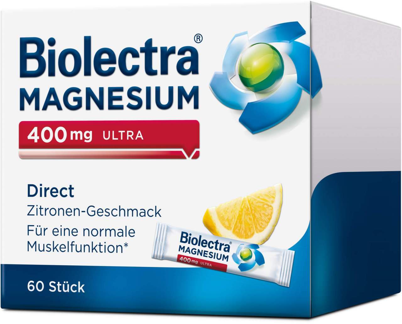 Biolectra Magnesium 400 mg ultra Direct Zitronengeschmack 60 Pellets