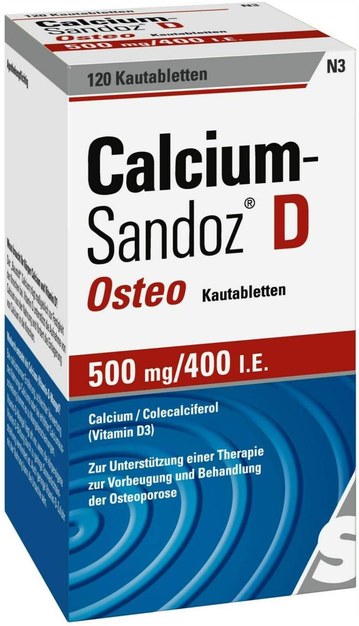 Calcium Sandoz D Osteo 120 Kautabletten