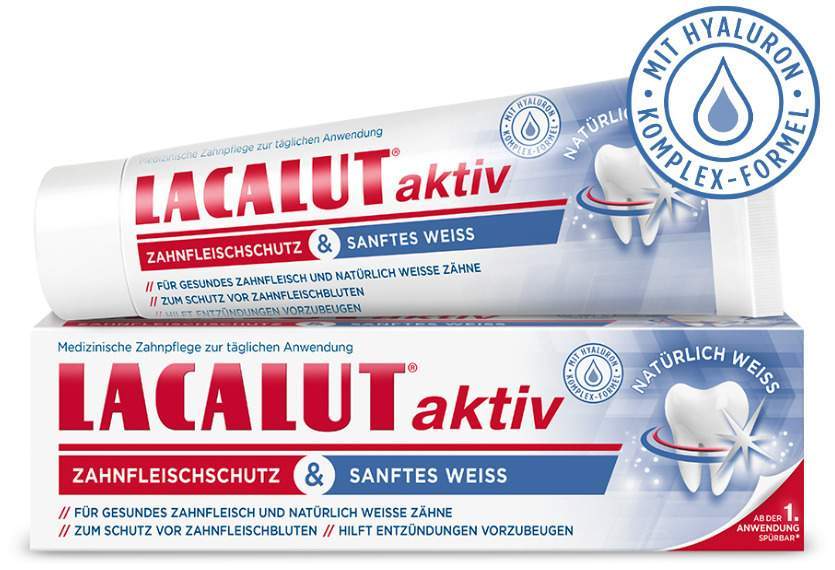 Lacalut Aktiv Zahnfleischschutz & Sanftes Weiss 75 ml Zahnpasta