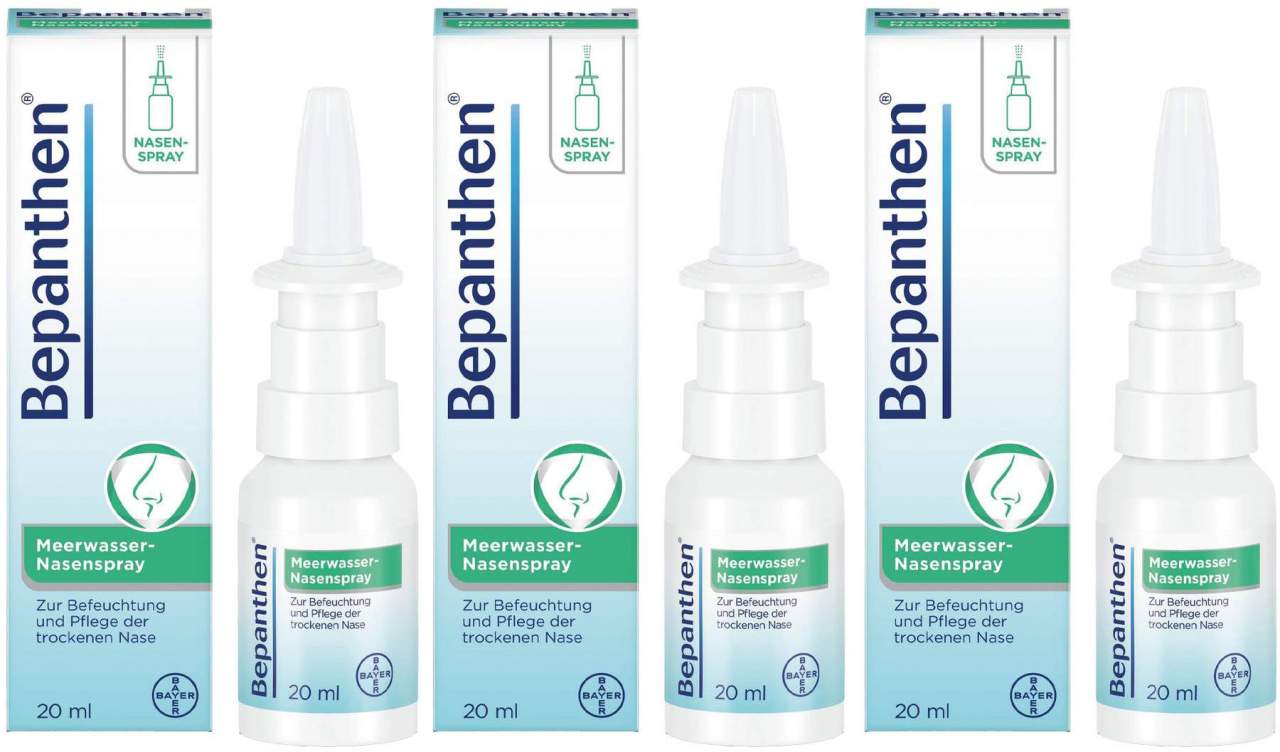 Bepanthen Meerwasser Nasenspray 3 x 20 ml