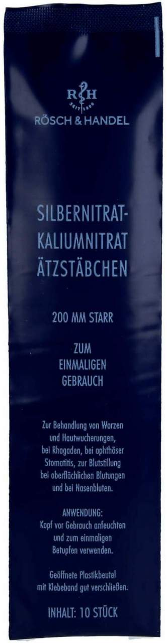 Silbernitrat-Kaliumnitr. Ätzstäb. Ätzstift 10 Stück