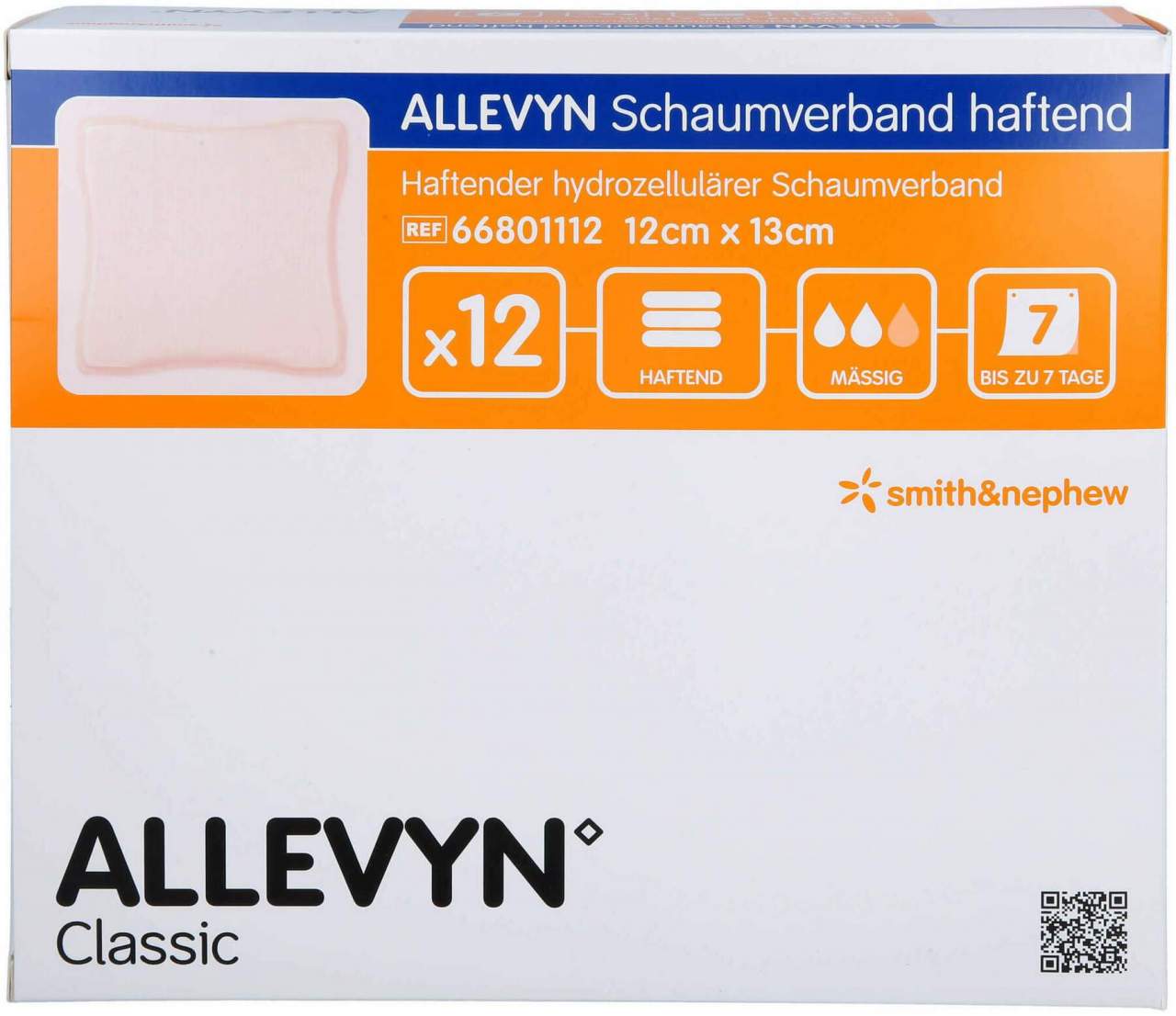 Allevyn Schaumverband 12x13 cm Haftend