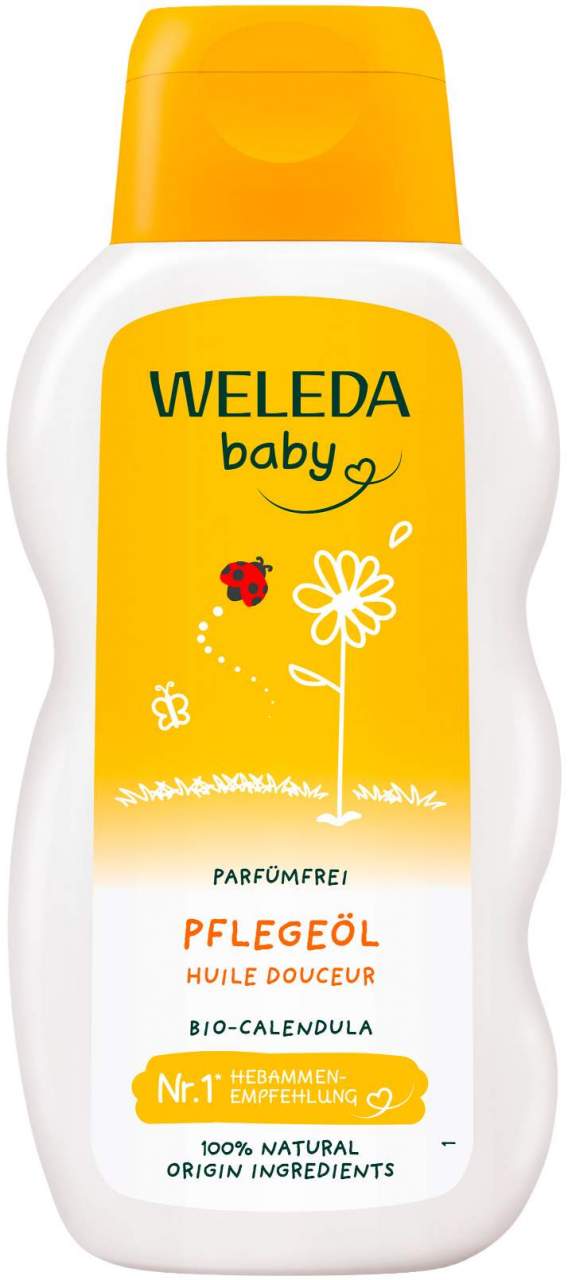 Weleda Calendula Pflegeöl Parfümfrei Baby und Kind 200 ml