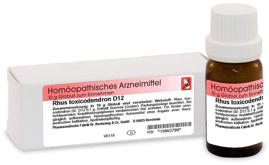 Rhus Toxicodendron D 12 Globuli 10 G