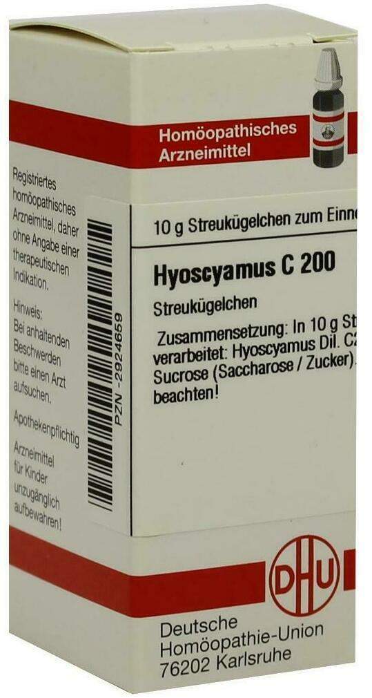 Dhu Hyoscyamus C200 Globuli 10 G