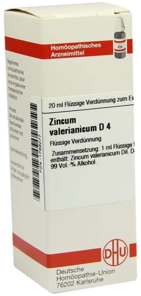 Dhu Zincum Valerianicum D4 20 ml Dilution