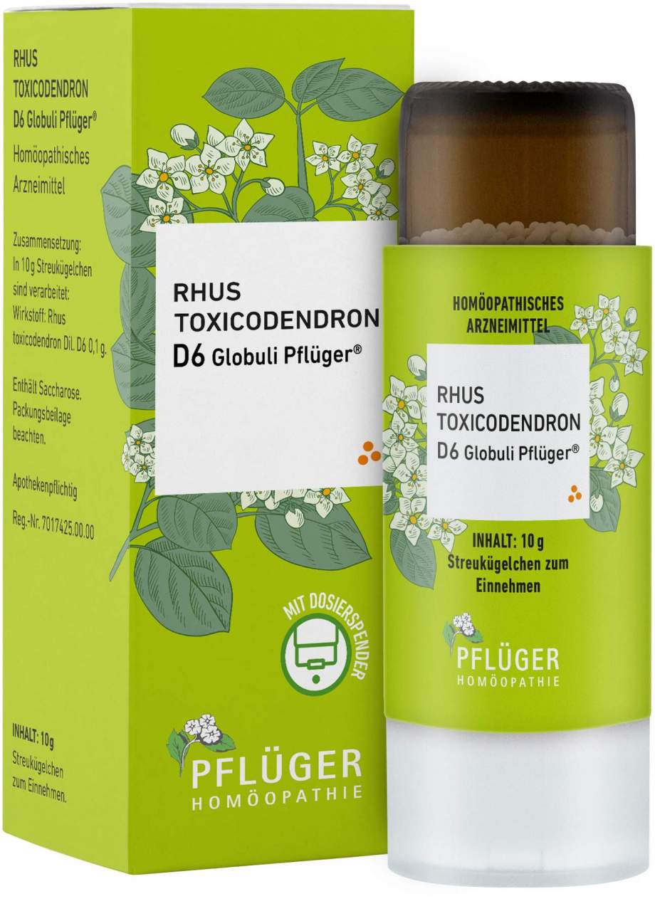 Rhus Toxicondedron D 6 Globuli Pflüger Globulispender 10 g