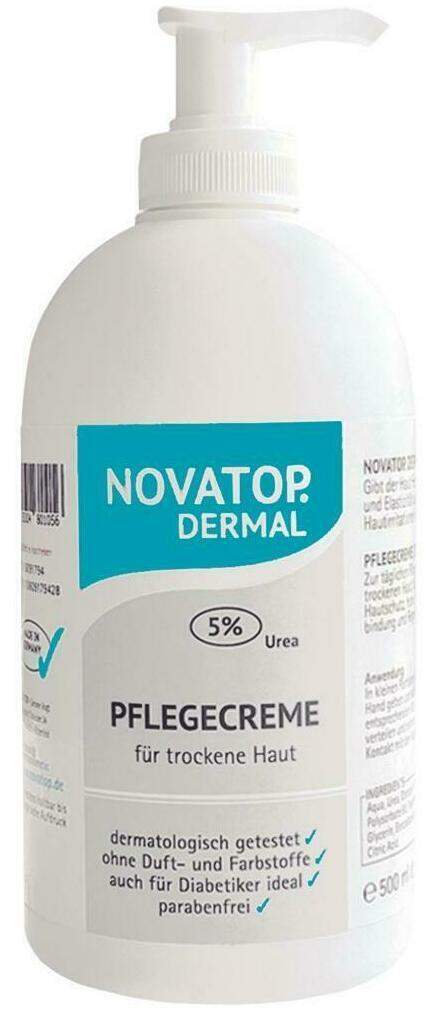 Novatop Dermal Pflegecreme 5% Urea 500ml