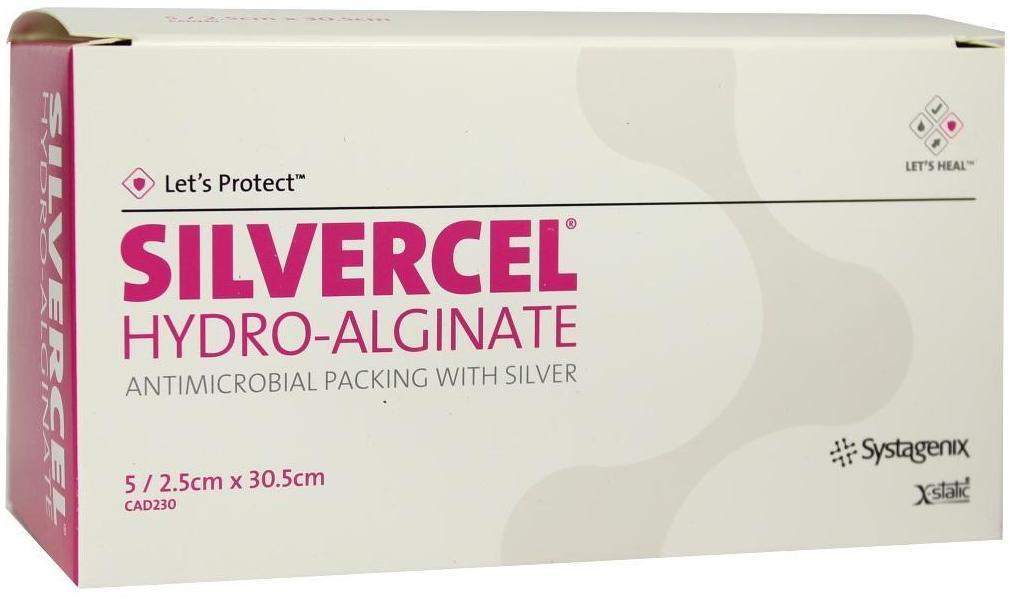 Silvercel Hydroalginat Tamponade 2,5x30,5cm