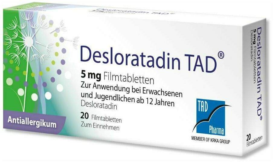 Desloratadin Tad 5 mg 20 Filmtabletten