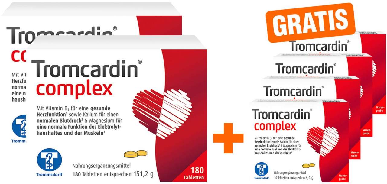Tromcardin complex 2 x 180 Tabletten + 40 Stück Tromcardin Tabletten gratis