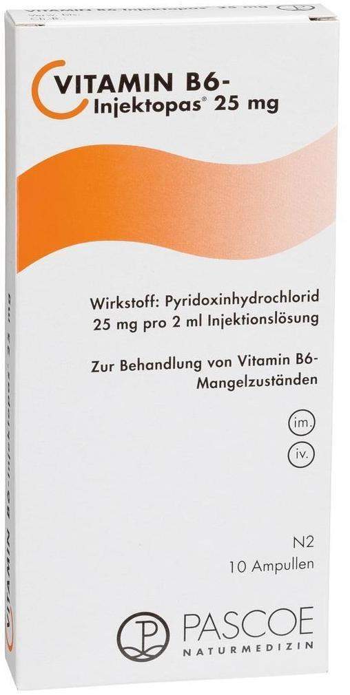 Vitamin B6 Injektopas 25 mg 10 X 2 ml Injektionslösung