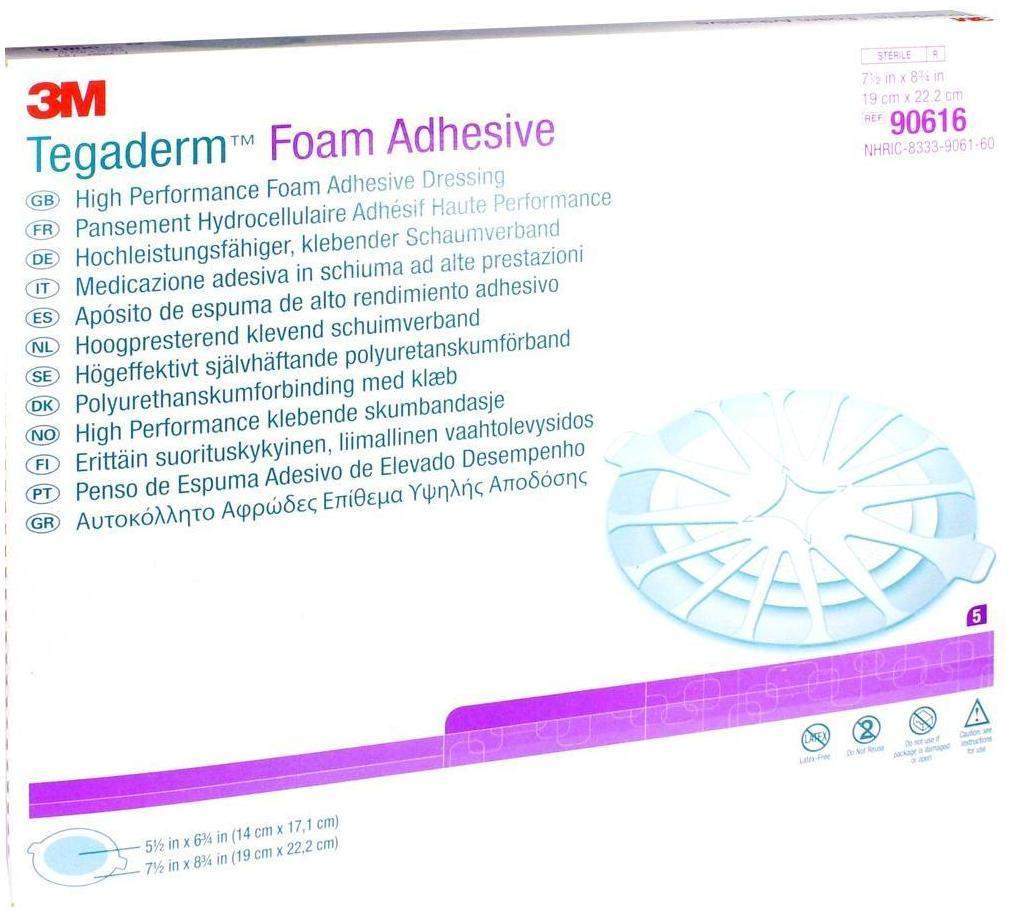 Tegaderm Foam Adhesive 19x22,2 cm Oval 90616