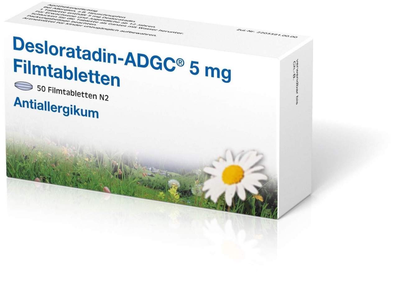 Desloratadin Adgc 5 mg 50 Filmtabletten