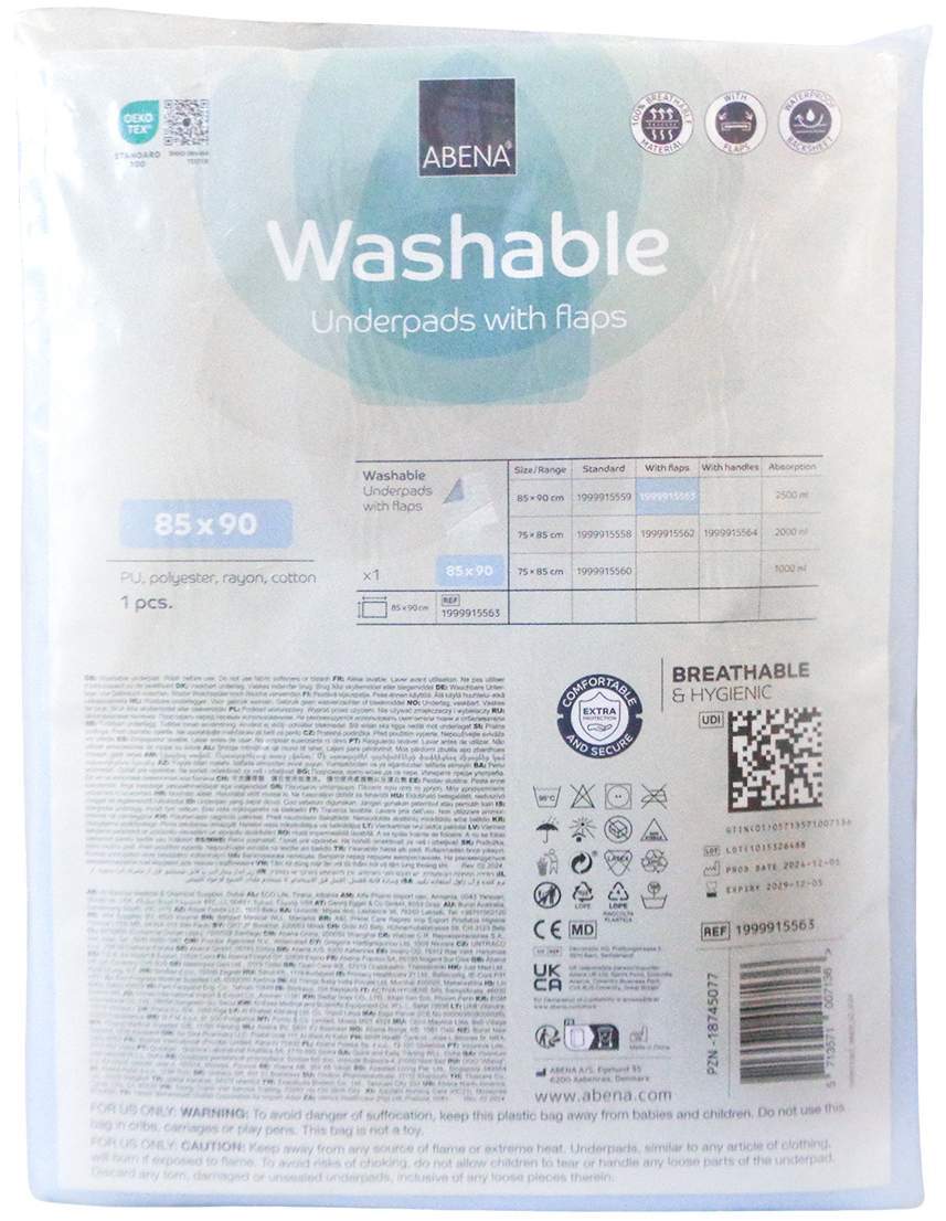 Abena Underpads Washable 85x90cm M.Klapp.