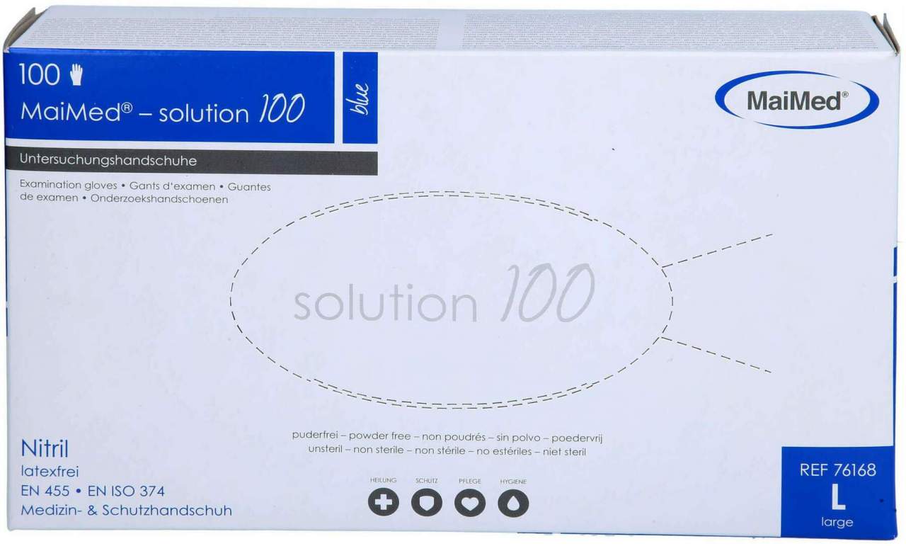 Maimed Solution 100 Blue Untersuchungshandschuhe U