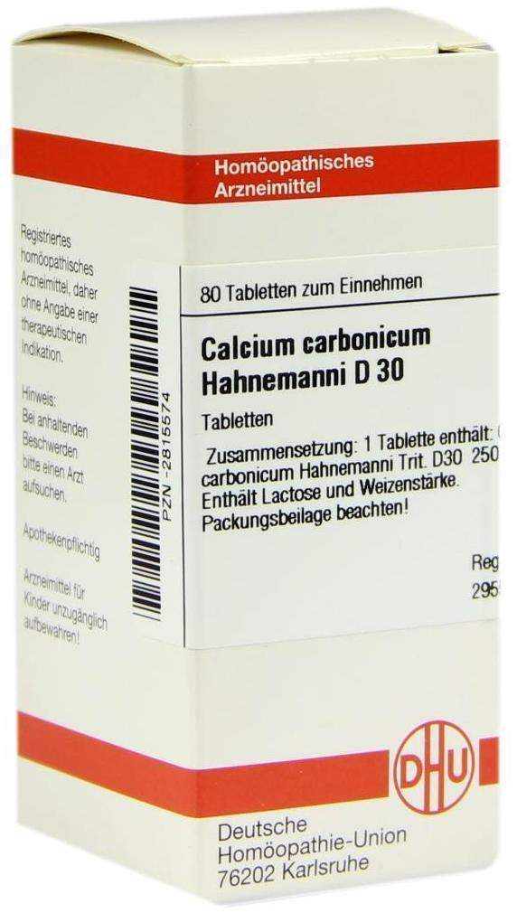 Dhu Calcium Carbonicum Hahnemanni D30 80 Tabletten