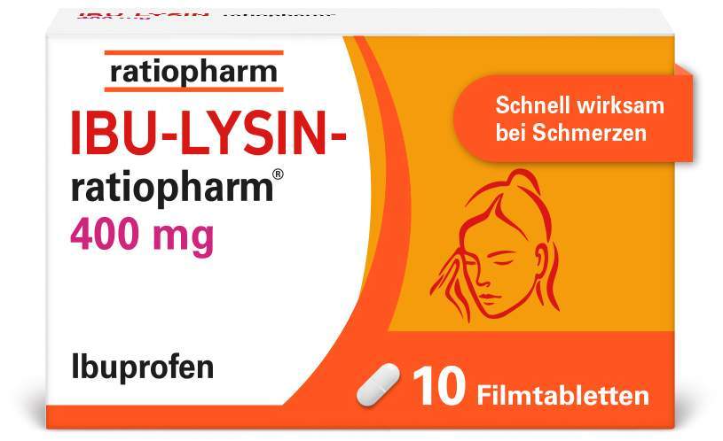 Ibu Lysin ratiopharm 400 mg 10 Filmtabletten