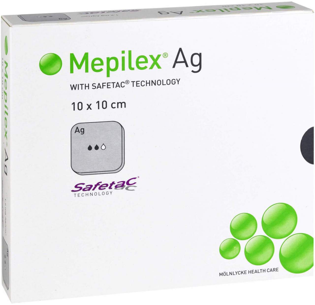 Mepilex AG Schaumverband 10 X 10 cm Steril 5 Stück