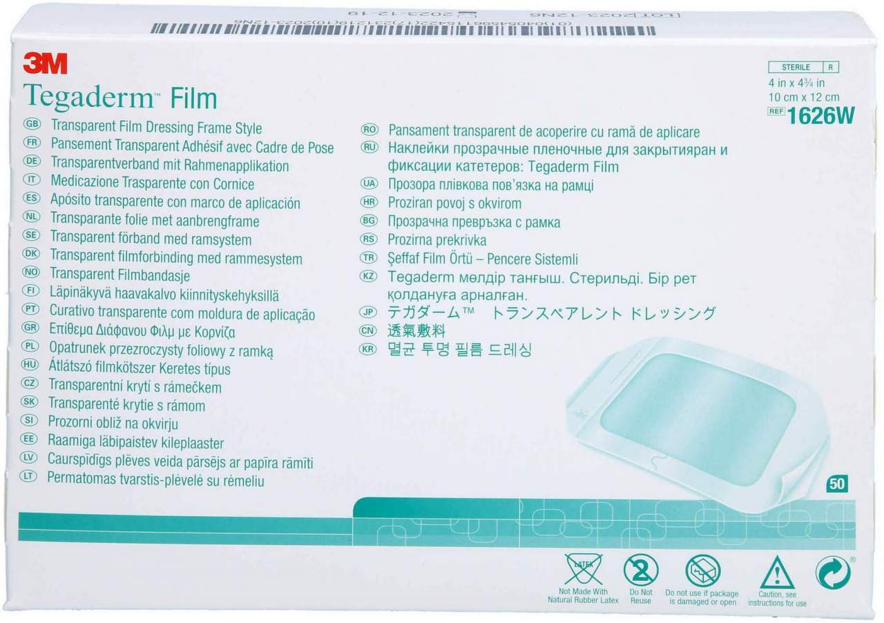 Tegaderm 3m Film 10x12 cm 1626w